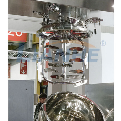 homogeneizador inferior de elevación hidráulico SUS316L del mezclador del emulsor del vacío 150L