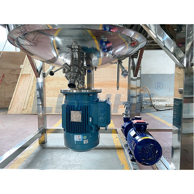 1000L fijó el reactor cosmético de la alta del esquileo del vacío del emulsor calefacción del mezclador