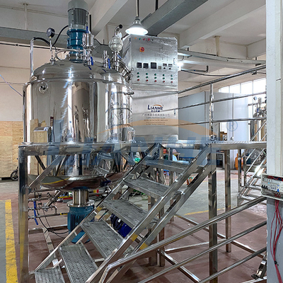 1000L fijó el reactor cosmético de la alta del esquileo del vacío del emulsor calefacción del mezclador
