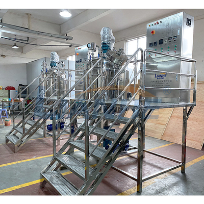 El tanque facial grande del reactor de Skincare del mezclador del emulsor del vacío de la capacidad 6000L con la calefacción