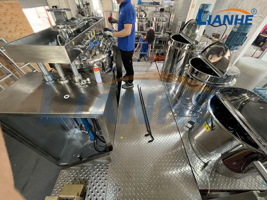 el dispensador del mezclador del emulsor del vacío de la crema dental 1000L pulveriza la mezcla