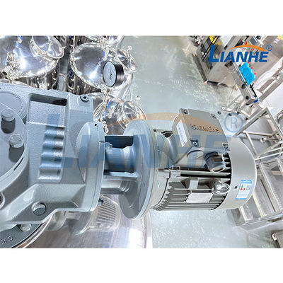 El tanque de mezcla del ungüento cosmético del mezclador del emulsor del vacío de la calefacción de vapor con el mezclador