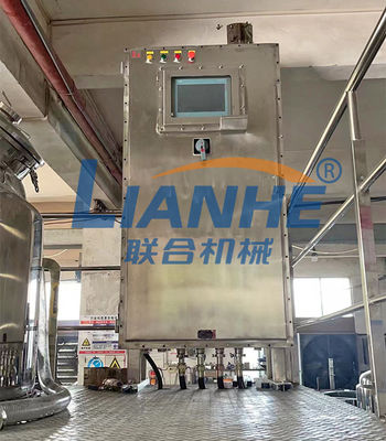 mezclador de emulsión del vacío 3000L con la crema cosmética de la célula de carga que hace la máquina