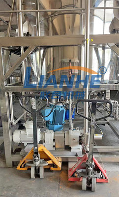 mezclador de emulsión del vacío 3000L con la crema cosmética de la célula de carga que hace la máquina