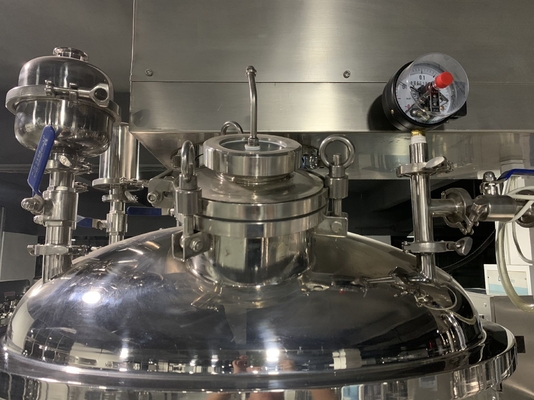crema de cara cosmética del homogeneizador del mezclador del vacío 300L que hace la máquina