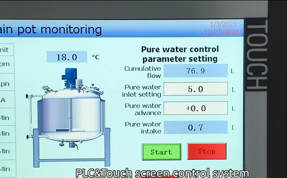 solución el reactivo del antígeno del mezclador del emulsor del vacío 300L que hace el tanque de la calefacción de la máquina