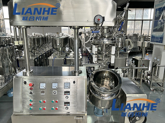 máquina de emulsión del mezclador del vacío de Skincare de la loción del cuerpo de la crema del laboratorio 10L