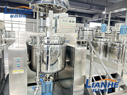 máquina interna y externa de 300L de la circulación del vacío del homogeneizador de la crema del mezclador