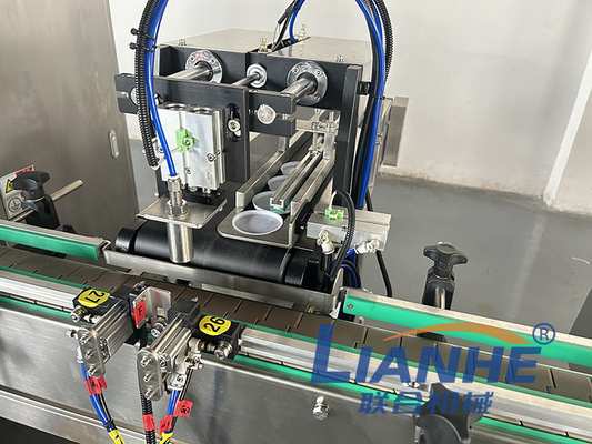 Máquina que capsula de relleno del champú de la crema del pistón detergente automático del tarro