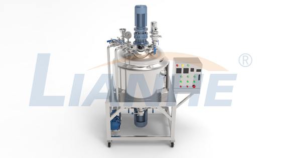 máquina de emulsión de mezcla de la calefacción del homogeneizador del vacío de la cubierta sellada 200L
