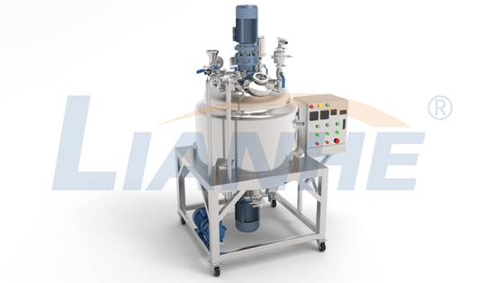 máquina de emulsión de mezcla de la calefacción del homogeneizador del vacío de la cubierta sellada 200L