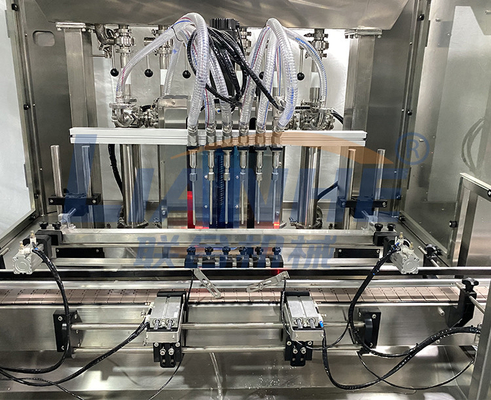 El PLC 12 equipa con inyector la línea de etiquetado que capsula de la máquina de rellenar del jabón líquido de la ducha de la loción automática del gel