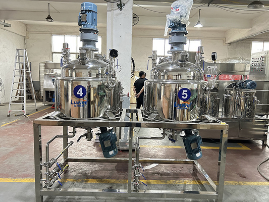 Tipo fijo mezcladora del mezclador del homogeneizador del vacío del ungüento poner crema cosmético de la loción