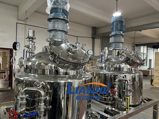 Tipo fijo mezcladora del mezclador del homogeneizador del vacío del ungüento poner crema cosmético de la loción