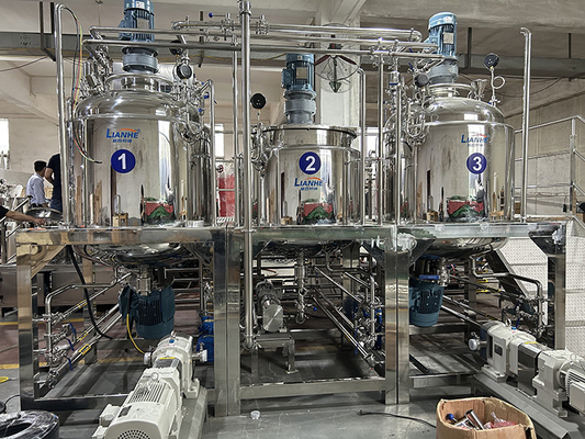 Máquina de emulsión de homogeneización de la loción del mezclador del emulsor del vacío del alto esquileo