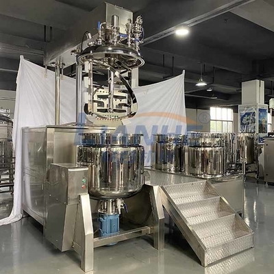 Mezcladora poner crema cosmética de 5.5KW SUS304, homogeneizador durable del mezclador del vacío