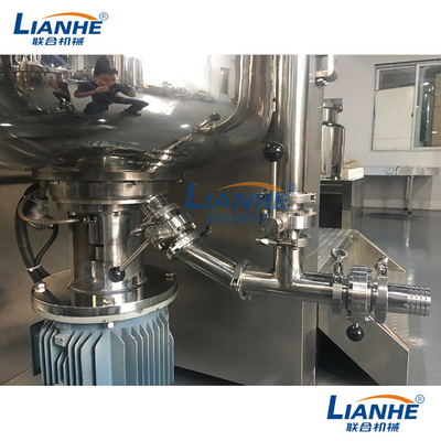 Máquina de acero inoxidable 150L del mezclador del emulsor del vacío del PLC práctica