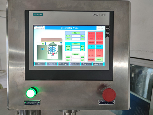 1 elevación hidráulica de la máquina del mezclador de Ton Double Cylinder Vacuum Emulsifier