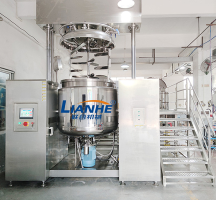 1 elevación hidráulica de la máquina del mezclador de Ton Double Cylinder Vacuum Emulsifier
