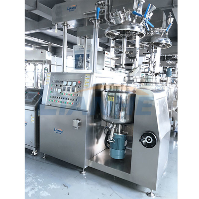 3600r/Min Vacuum Emulsifying Machine, máquina poner crema cosmética del mezclador de 45 grados