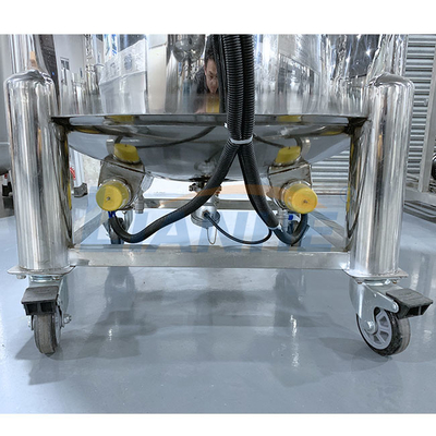 Mezclador a prueba de herrumbre movible del homogeneizador del vacío para la calefacción eléctrica líquida del jabón 200L