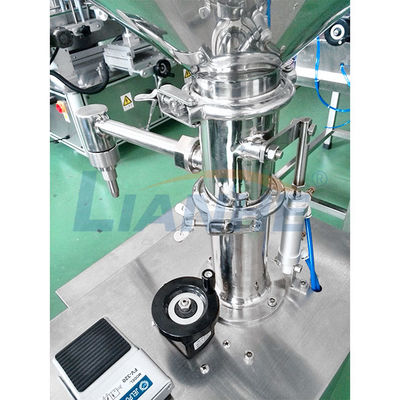 Máquina de rellenar de la goma semi automática vertical del pistón, máquina líquida antioxidante del llenador