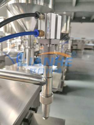 Acero inoxidable a prueba de herrumbre poner crema semi automático de la máquina de rellenar de la loción del ISO