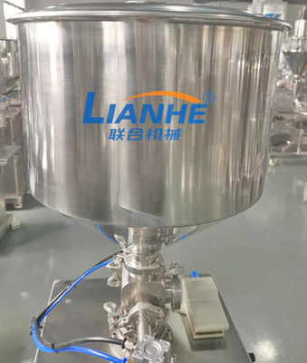 Acero inoxidable a prueba de herrumbre poner crema semi automático de la máquina de rellenar de la loción del ISO