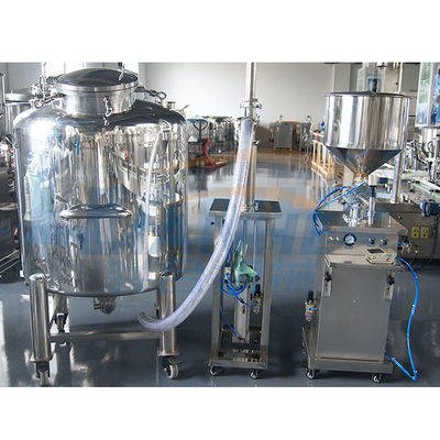 Máquina de rellenar inoxidable del pistón de acero, llenador neumático espesado de la botella