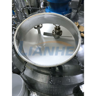 Tipo fijo salsa de tomate de tomate que hace la máquina, mezclador de emulsión del vacío 1000L