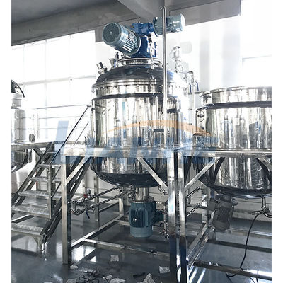 Tipo fijo salsa de tomate de tomate que hace la máquina, mezclador de emulsión del vacío 1000L