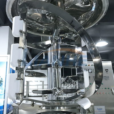 Elevación hidráulica del alto del esquileo del vacío 300L del CE del emulsor homogeneizador del mezclador