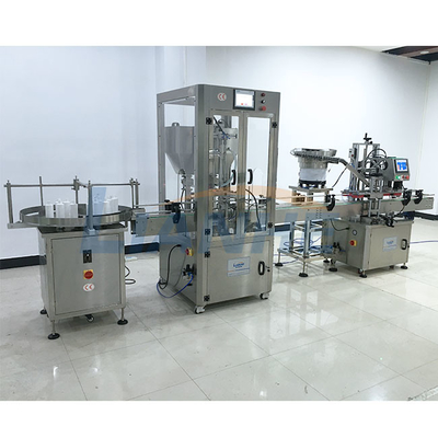 Máquina de rellenar del PLC de la cabeza antioxidante del doble hermética con la bomba serva