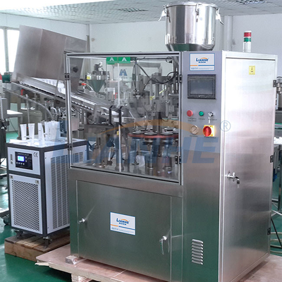Material de acero inoxidable de aluminio automático rotatorio de la máquina de rellenar del tubo