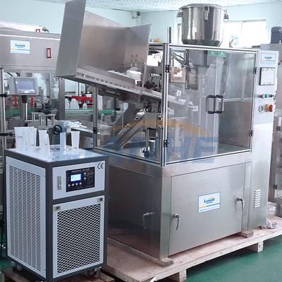 Material de acero inoxidable de aluminio automático rotatorio de la máquina de rellenar del tubo