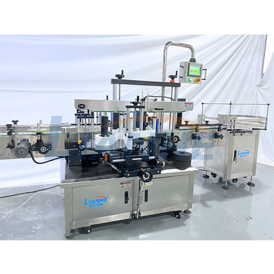 máquina de etiquetado echada a un lado doble de la botella 380V multifuncional a prueba de herrumbre