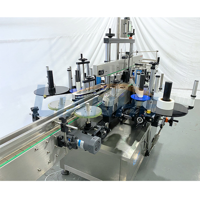 máquina de etiquetado echada a un lado doble de la botella 380V multifuncional a prueba de herrumbre