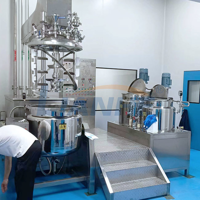 máquina de emulsión de mezcla del mezclador del ungüento del vacío del tanque del alto esquileo poner crema cosmético 200L