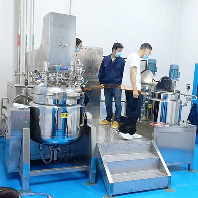 máquina de emulsión de mezcla del mezclador del ungüento del vacío del tanque del alto esquileo poner crema cosmético 200L