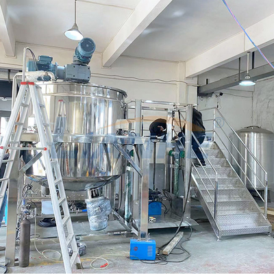 Alto mezclador poner crema 3000L del acondicionador del champú del emulsor del esquileo SUS316 con la chaqueta 2