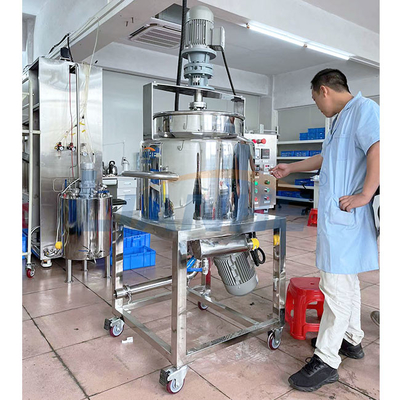 El alto mezclador de calefacción eléctrico 100L 3 del emulsor del esquileo acoda el acero inoxidable