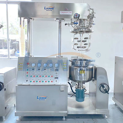 alto control del PLC del mezclador del emulsor del esquileo del vacío 50L para el enfriamiento del agua helada