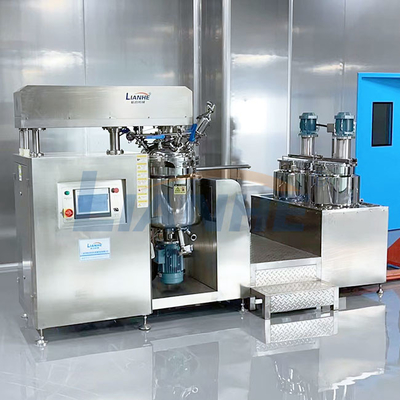 Alto mezclador eléctrico del emulsor del esquileo del PLC 50L para el homogeneizador poner crema