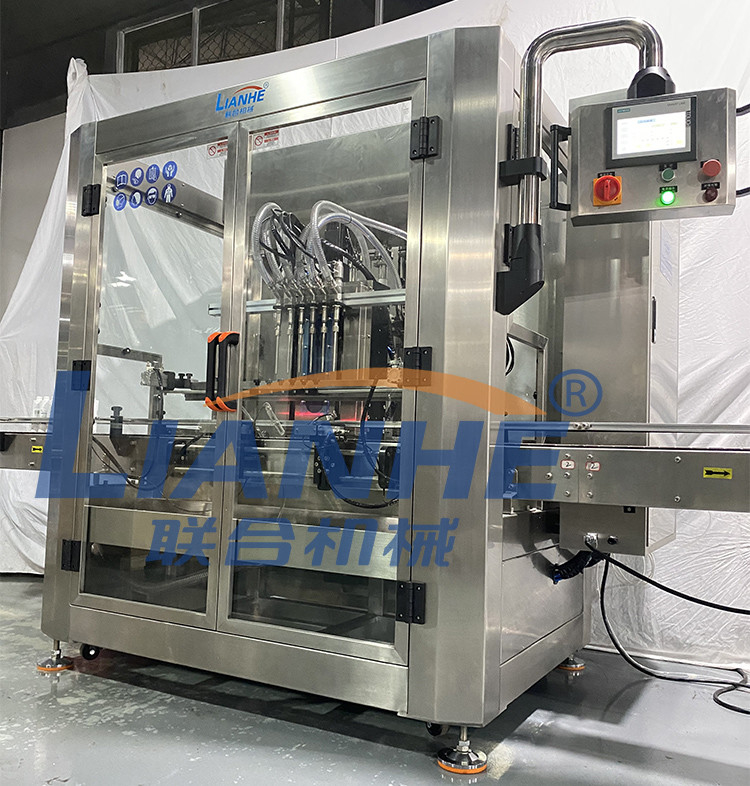 El PLC 12 equipa con inyector la línea de etiquetado que capsula de la máquina de rellenar del jabón líquido de la ducha de la loción automática del gel