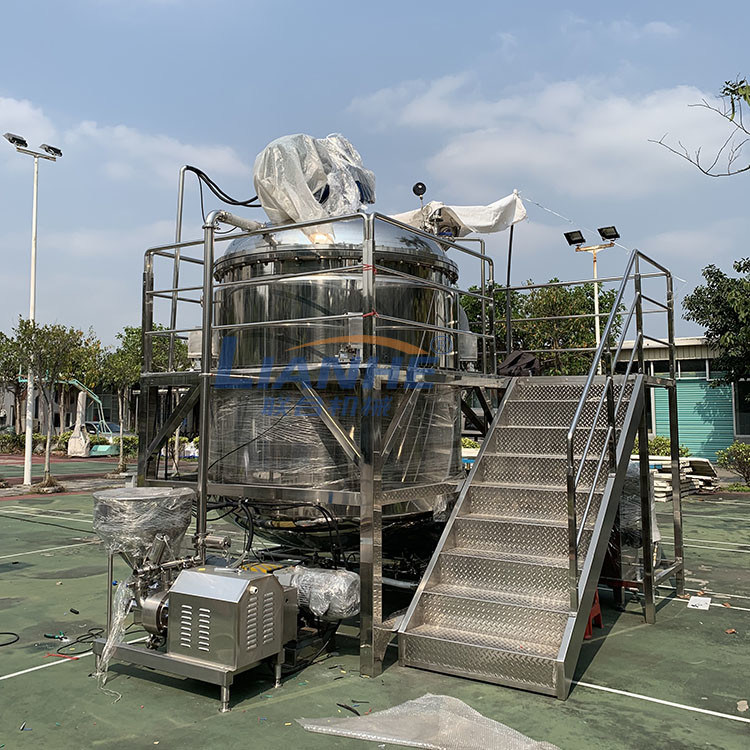 Equipo de fabricación poner crema cosmético 220V/380V con la bomba de la emulsificación