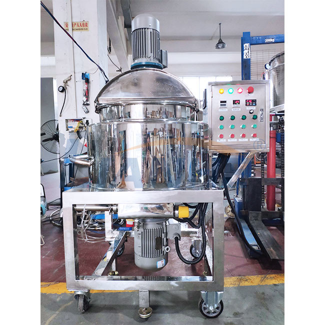 Equipo de producción del desinfectante de la mano 1.5KW, mezclador del homogeneizador de 2 chaquetas para los cosméticos